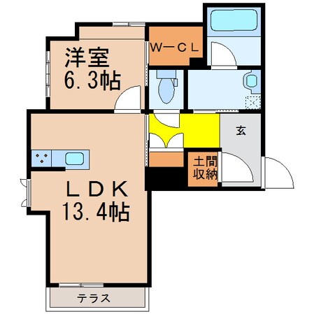 べレオMOEの物件間取画像